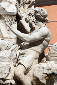 四条河流纳沃纳广场 罗马的喷泉