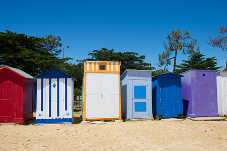 上岛 oleron 在法国海滩小屋