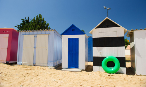 上岛 oleron 在法国海滩小屋