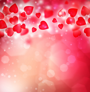 情人节背景用红色的心
