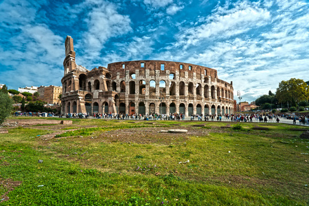 雄伟的体育馆的圆形剧场，罗马意大利
