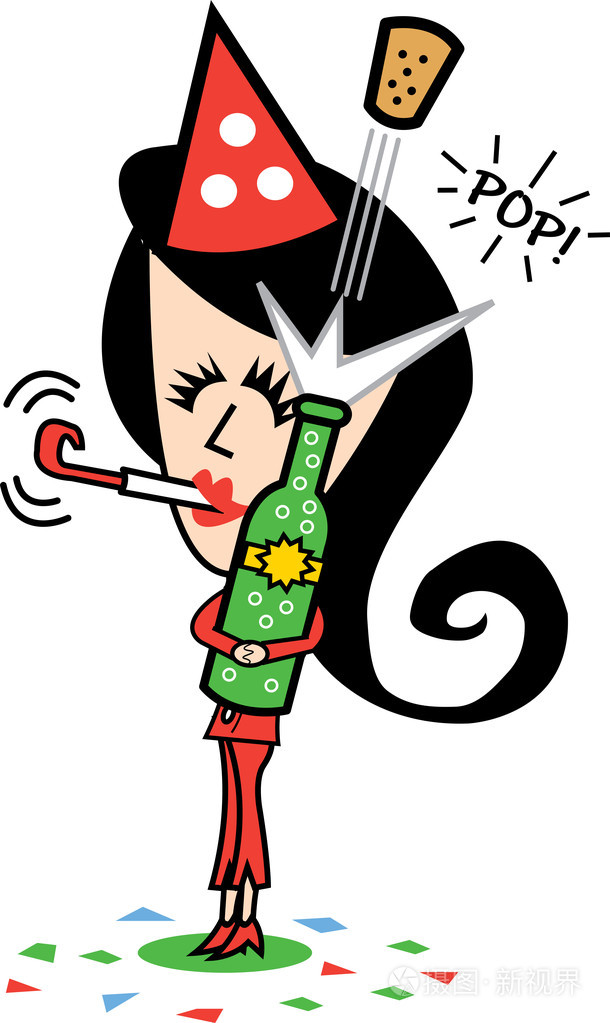 喝酒的女孩