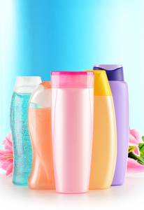 身体护理和美容产品的塑料瓶