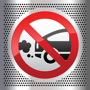 分级显示的矢量图标汽车尾气造成的空气污染矢量尾气对厨房时尚设计