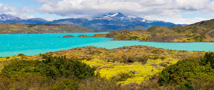 山的风景，巴塔哥尼亚，智利