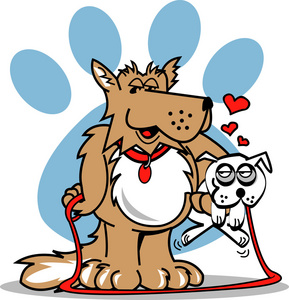 男孩卡通大胖老板与思想泡泡带大扳手和工具箱的胖机修工可爱的大胖