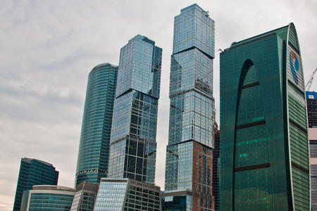莫斯科的城市的摩天大楼