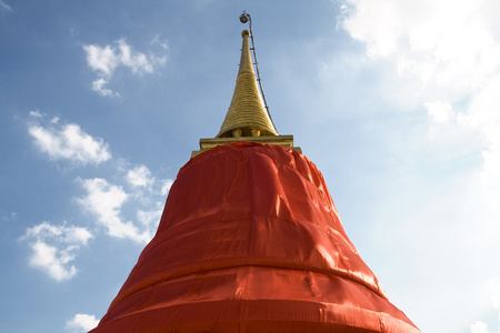 黄金山 wat sraket 在曼谷，泰国