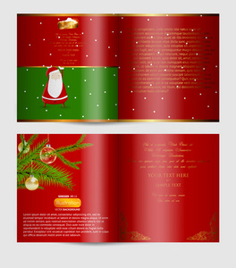 圣诞节杂志空白页模板
