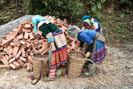 越南妇女在工作