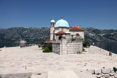 圣母教堂岩石 perast 黑山