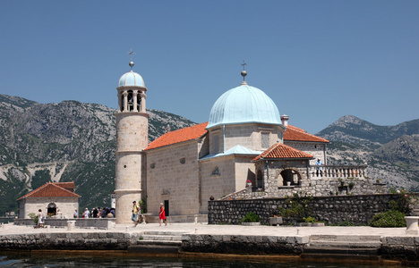 圣母教堂岩石 perast 黑山