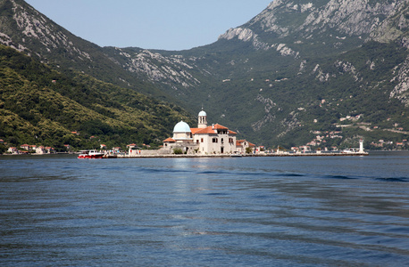 圣母教堂岩石 perast 黑山