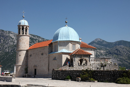 圣母教堂岩石 perast 黑山