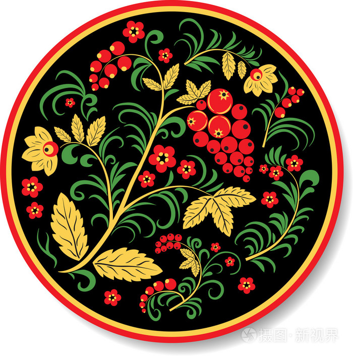 板在俄罗斯风格khokhloma