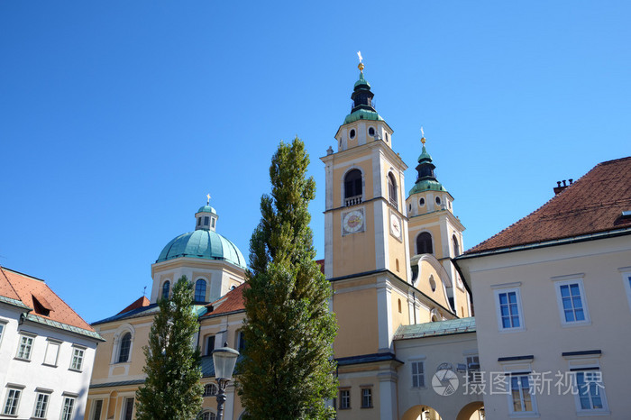 大教堂的卢布尔雅那。斯洛文尼亚
