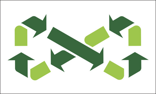 无限循环符号, 矢量三角形抽象 logo 模板图标.无限循环的形状.