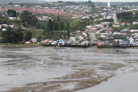 卡斯特罗在 chiloe 岛上，智利