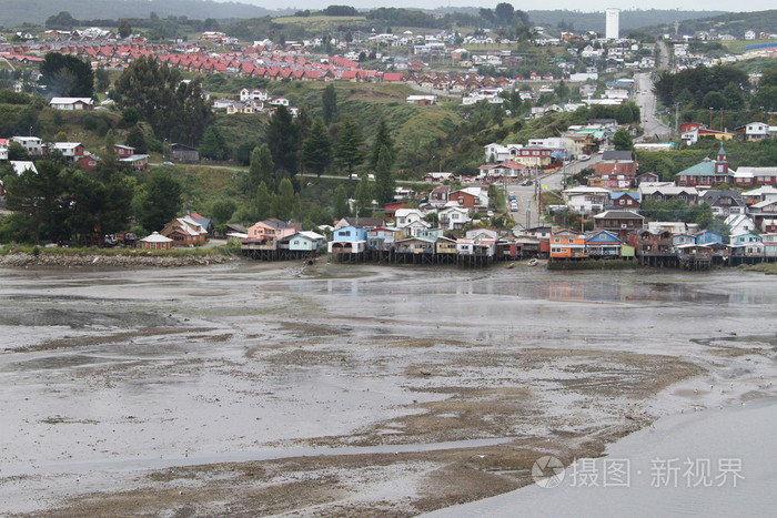 卡斯特罗在 chiloe 岛上，智利