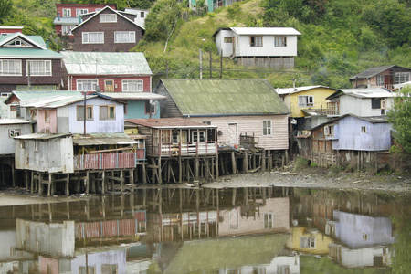 卡斯特罗在 chiloe 岛上，智利