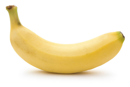 孤立在白色与剪切路径上的香蕉