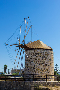 老风车从希腊斯岛
