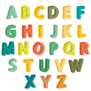 多彩字母