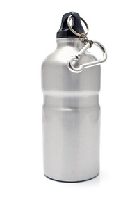 灰色铝水瓶子图片