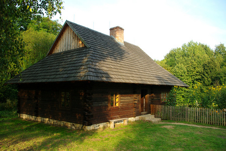 在波兰的乡村小屋