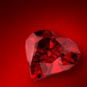 发光的钻石的心图图片