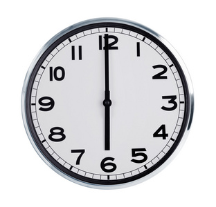 六个小时的大墙上时钟图片