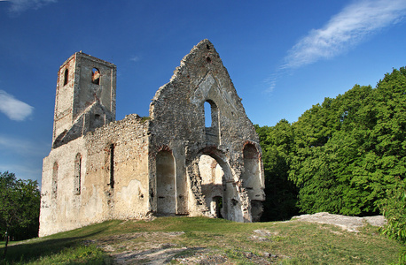 古老的修道院，凯瑟琳的废墟
