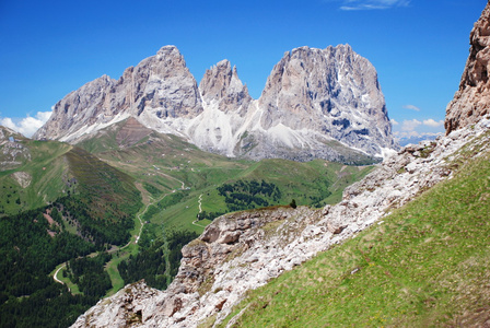 意大利多洛米蒂山，sassolungo