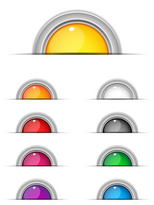 9 多彩的光泽按钮设置