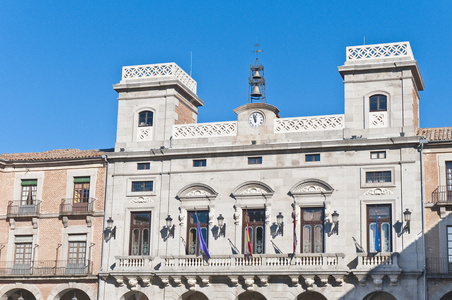 市政厅大厦在阿维拉，西班牙