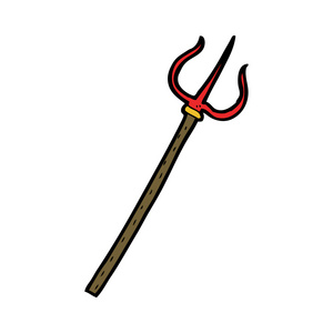 三叉戟涂鸦图片