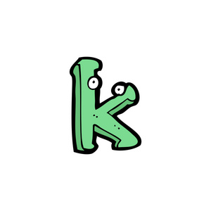 卡通字母 k