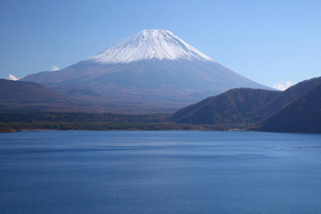富士山和湖本栖湖