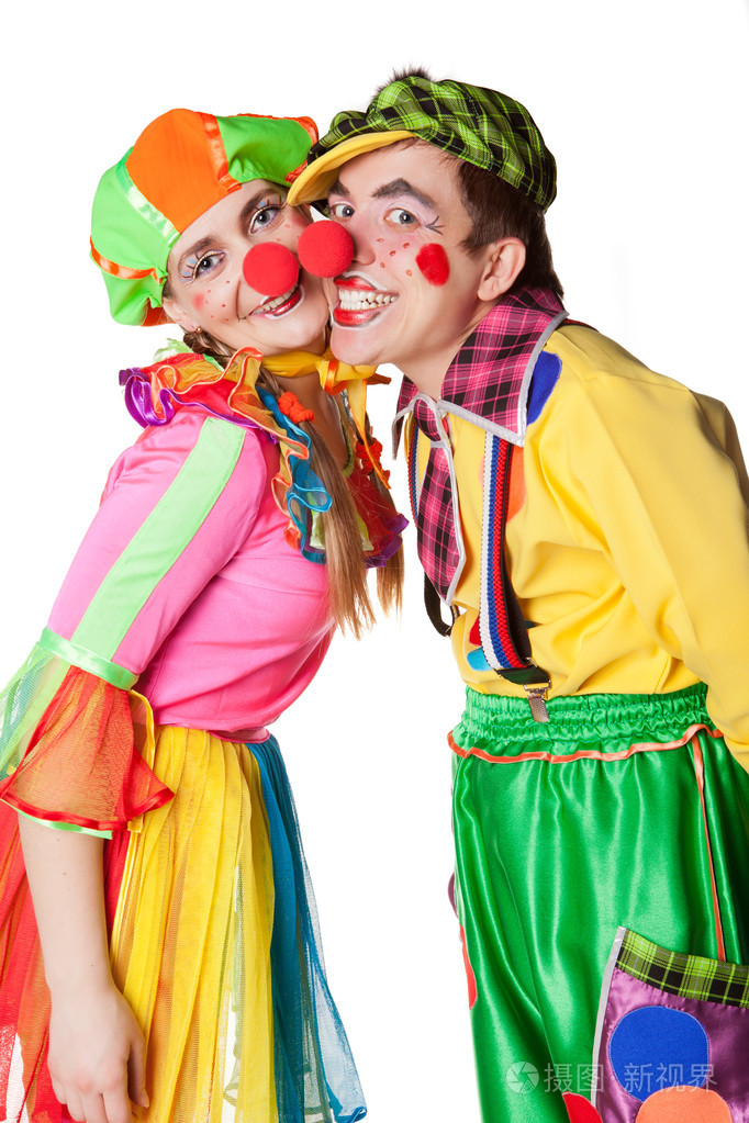 两个微笑小丑照片-正版商用图片1b6rft-摄图新视界