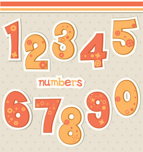 可爱的卡通数字图片大全