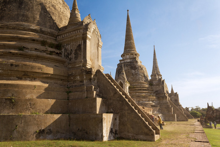 扫管笏嫣斯里兰卡驱车寺，大城府，泰国