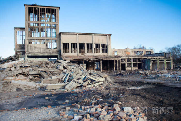 被破坏的建筑物