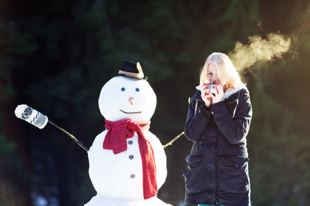 一个雪人茶时间