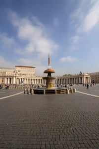 在梵蒂冈的圣彼得 圣彼得广场 广场