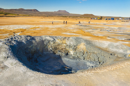 火山地貌namafjall myvatan 区 冰岛