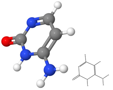 胞嘧啶分子与化学公式