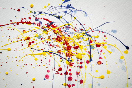 抽象多彩飞溅水彩背景照片