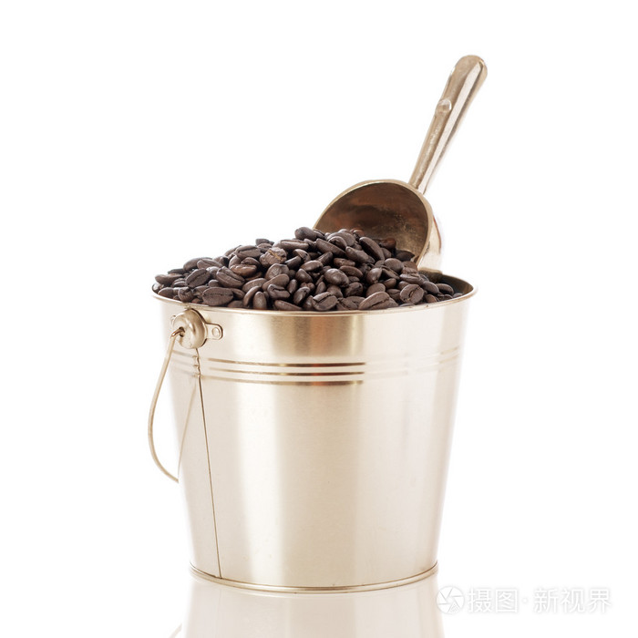 存储桶的咖啡豆