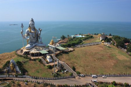 在 murudeshwar 卡纳塔克 印度主湿婆神雕像
