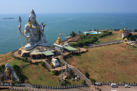 在 murudeshwar 卡纳塔克 印度主湿婆神雕像